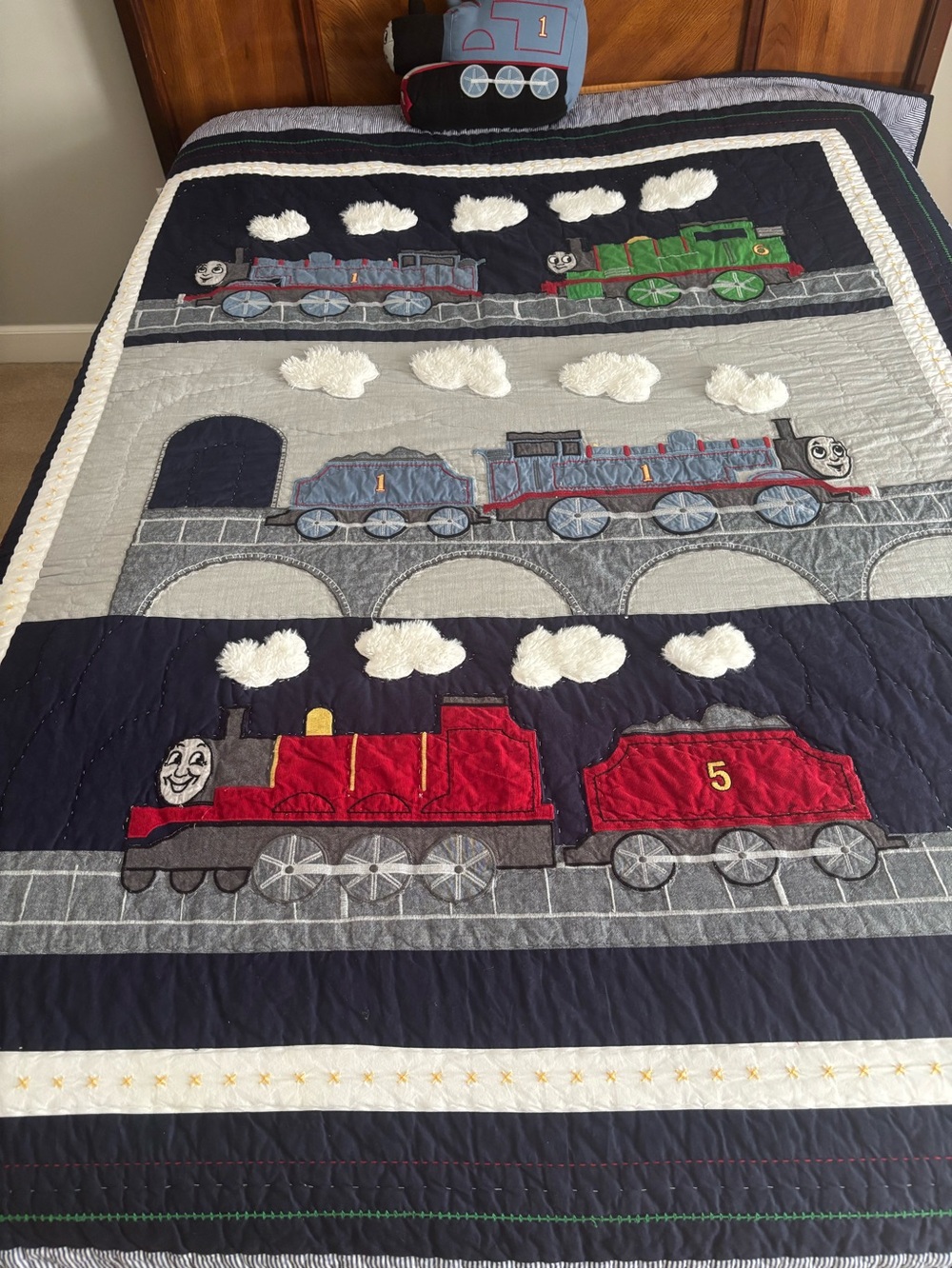 Pottery Barn Thomas The Train Comforter and Pillow